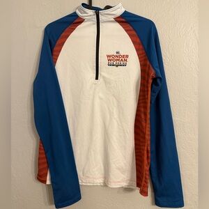Running Man DC Wonder Woman Run Series Long Sleeve 1/4 Zip Woman’s Small